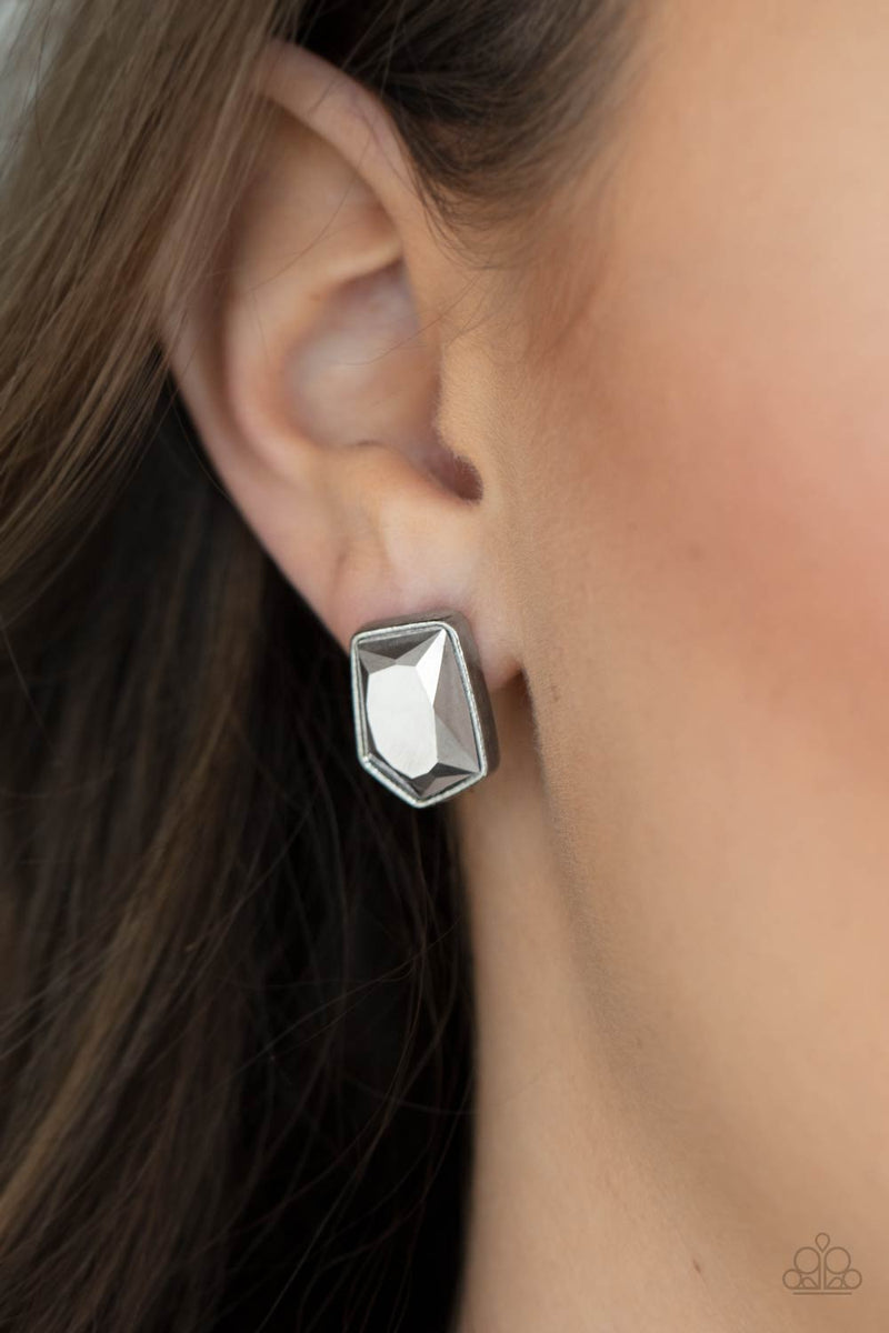 Paparazzi Incredibly Iconic Silver Post Earrings
