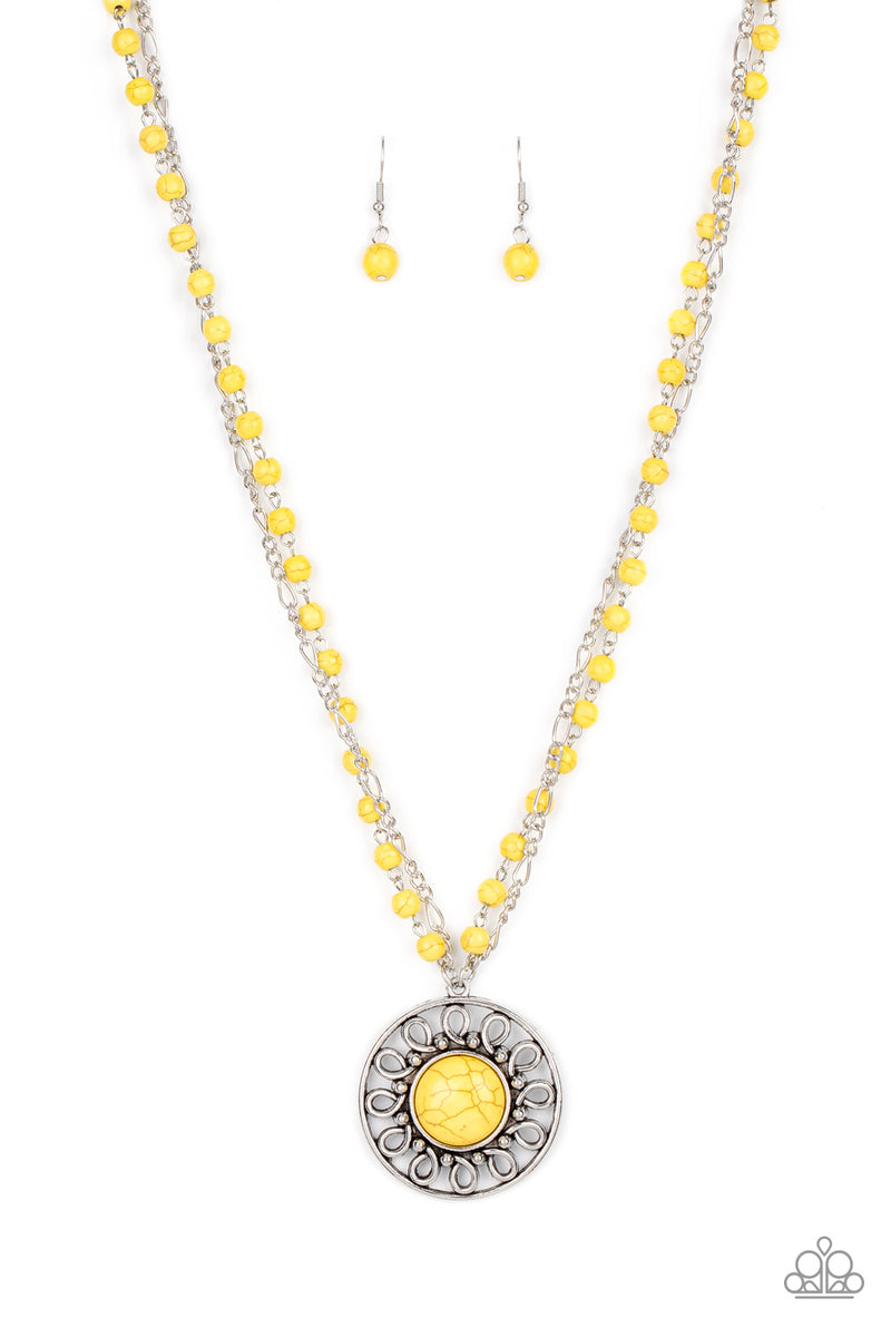 Long yellow necklace on sale paparazzi