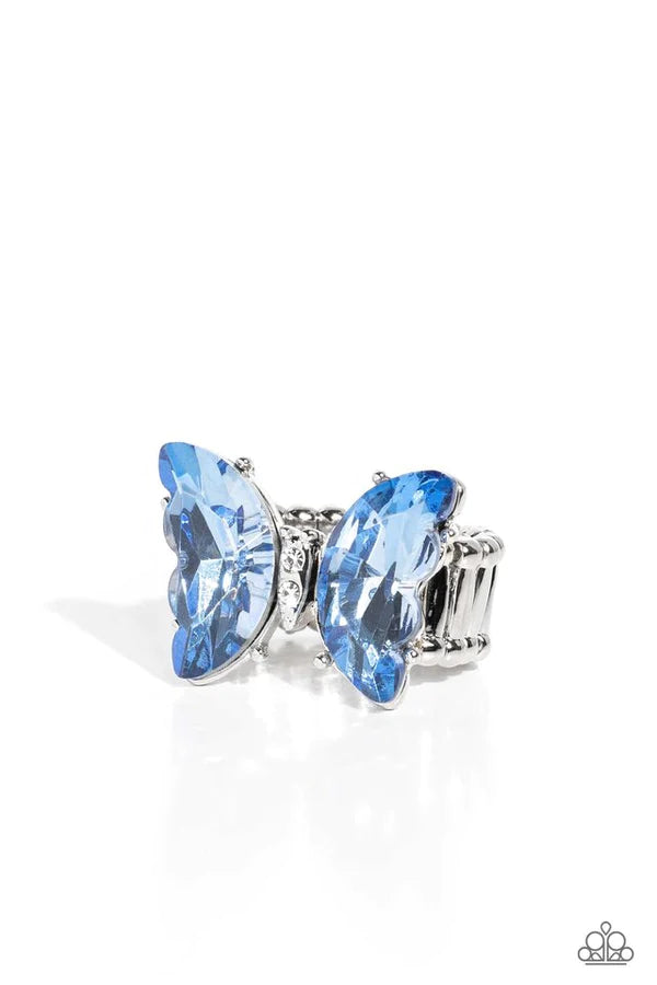 Lazy Afternoon Blue Paparazzi Ring
