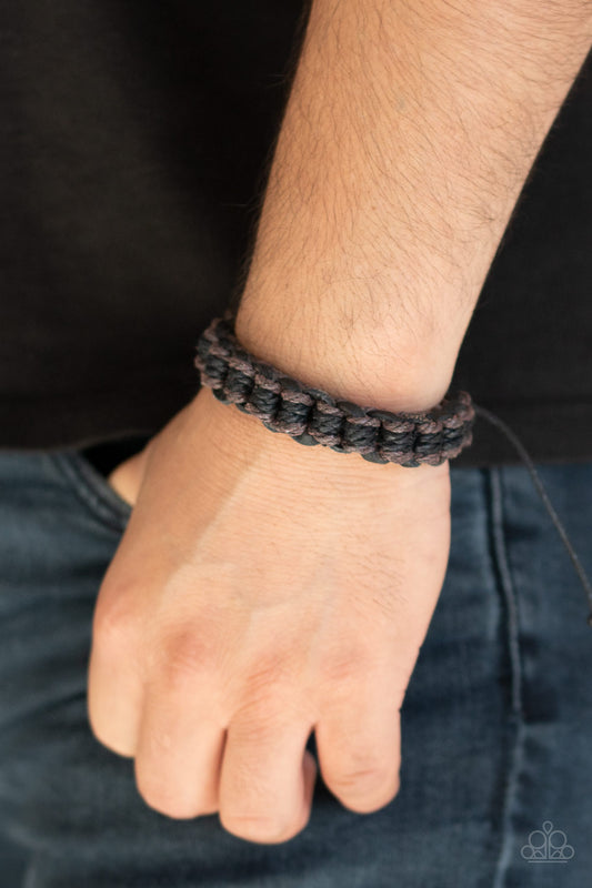 WEAVE It To Me - Black Paparazzi Bracelet