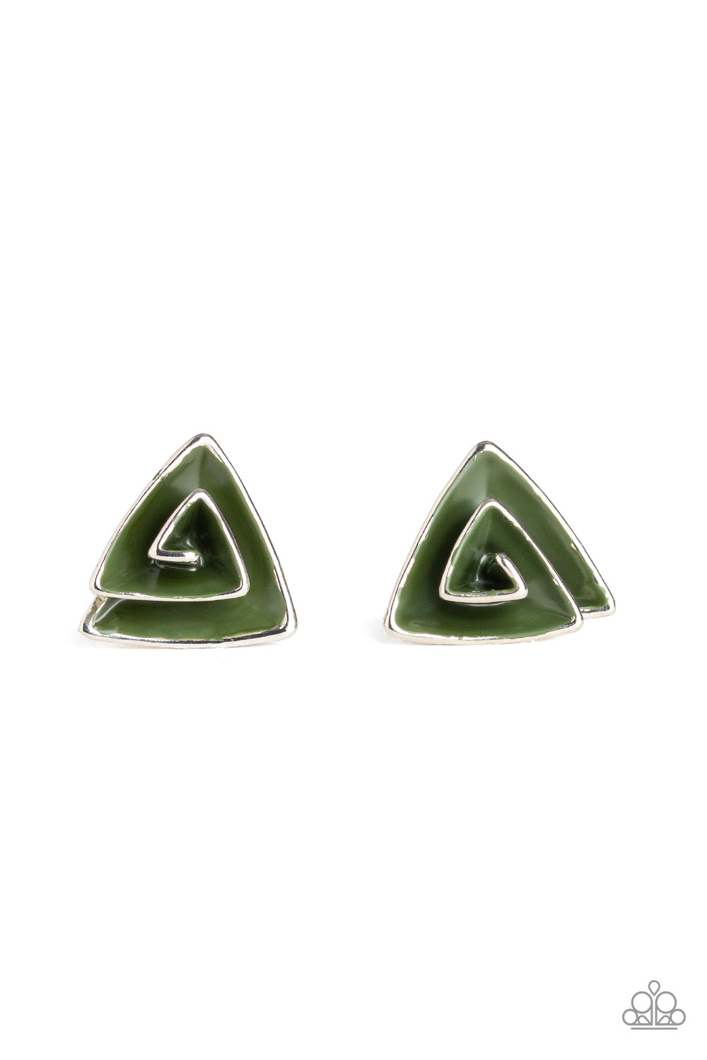 On Blast - Green Paparazzi Earrings