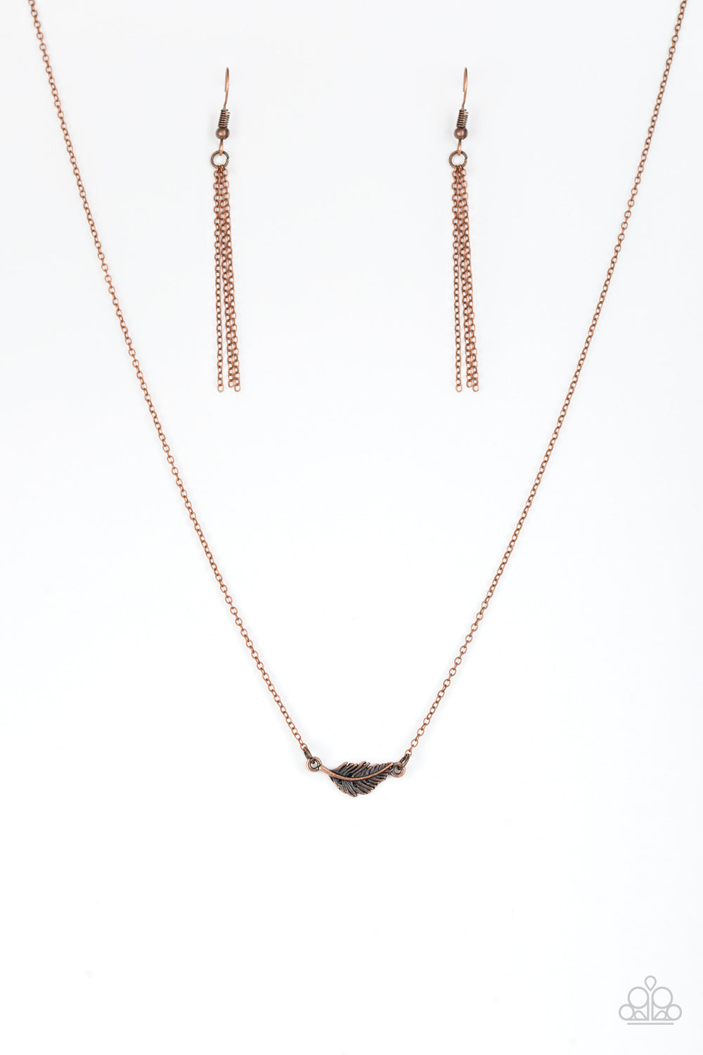 In-Flight Fashion - Copper Paparazzi Necklace