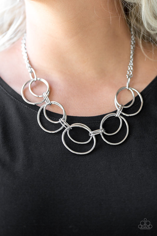 Urban Orbit - Silver Paparazzi Necklace