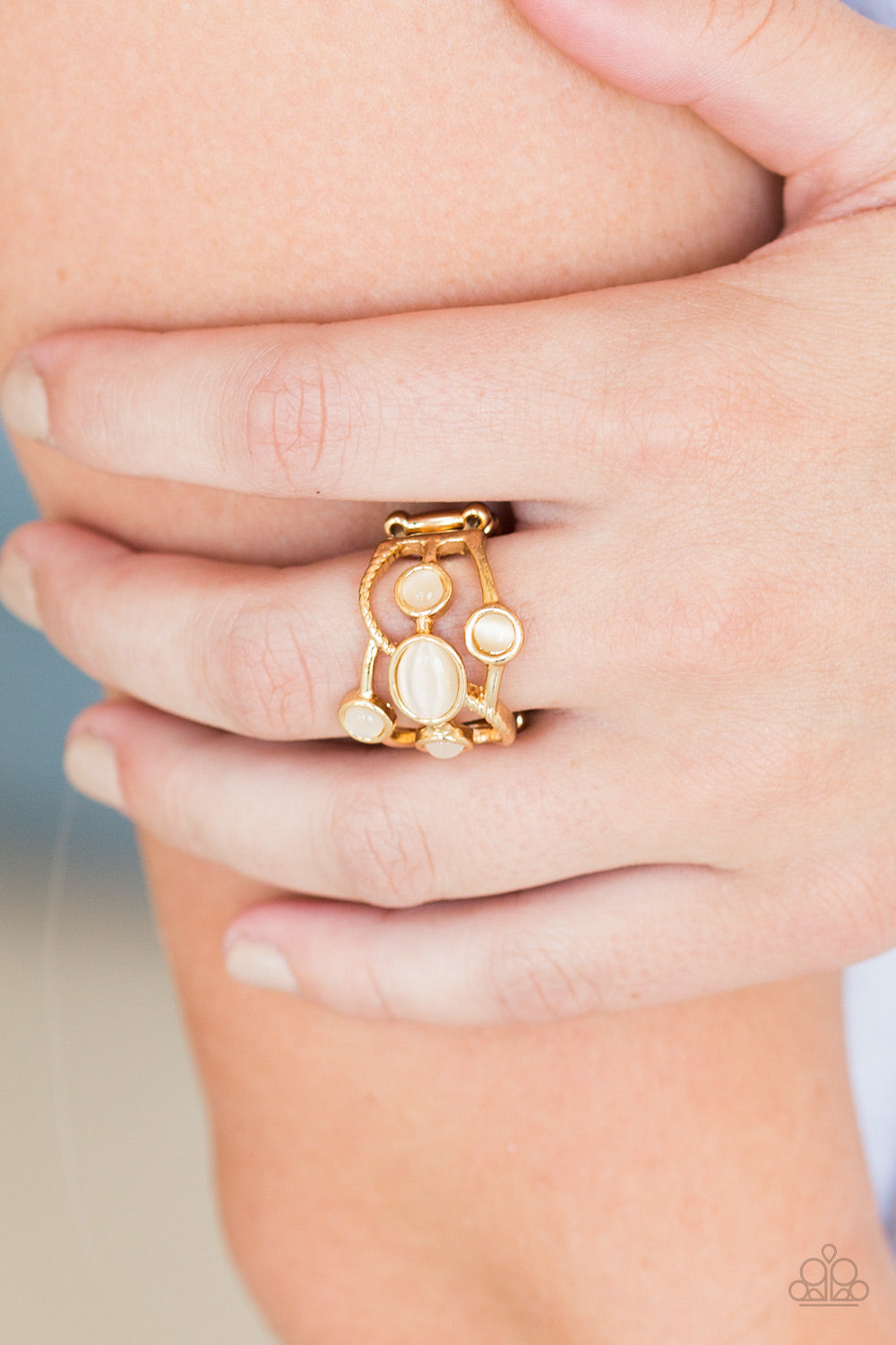 Moon Mood - Gold Paparazzi Ring