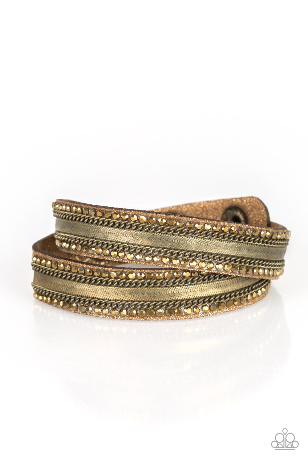 Rocker Rivalry - Brass Paparazzi Bracelet