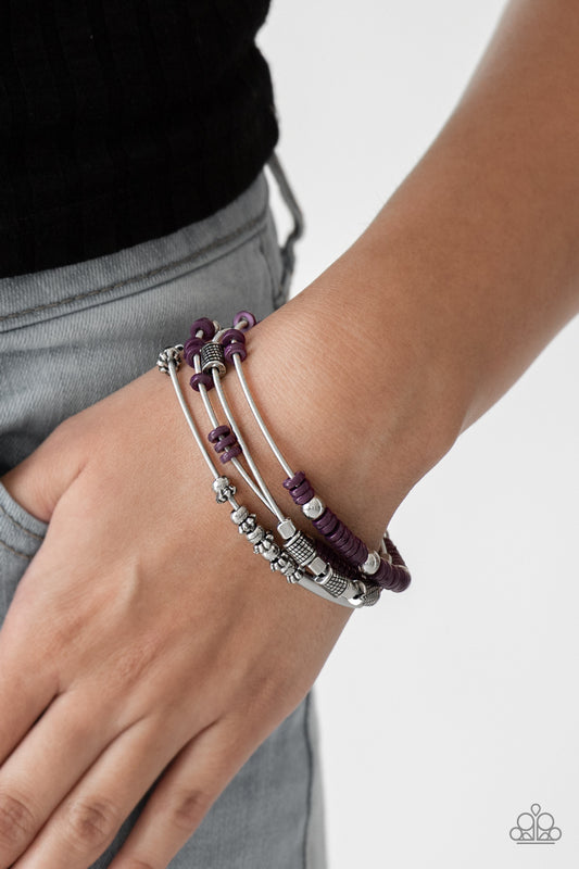 Tribal Spunk - Purple Paparazzi Bracelet