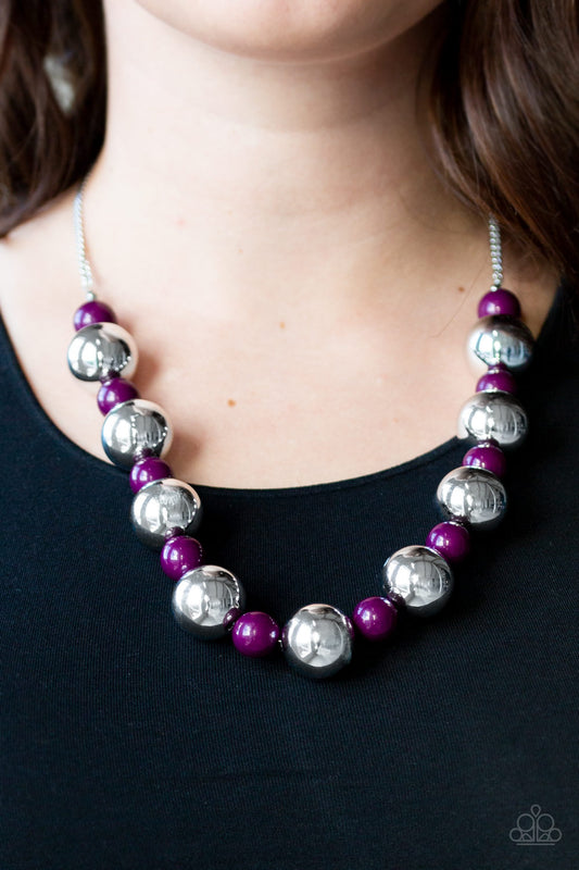 Top Pop - Purple Paparazzi Necklace