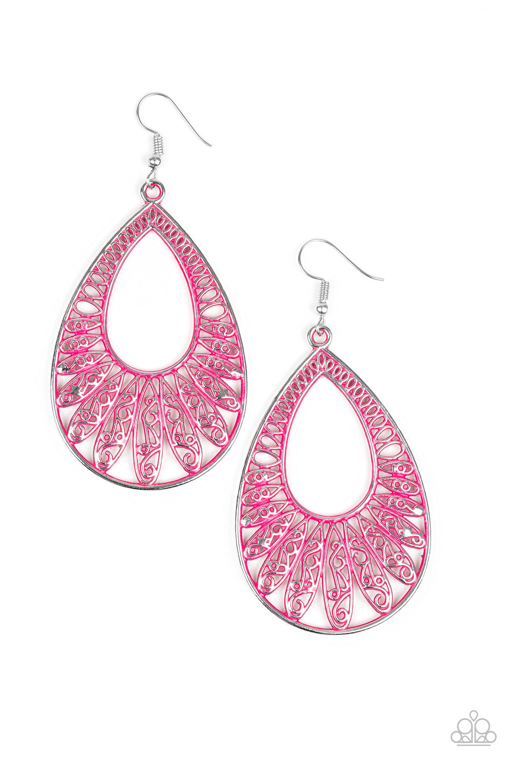 Flamingo Flamenco - Pink Paparazzi Earrings