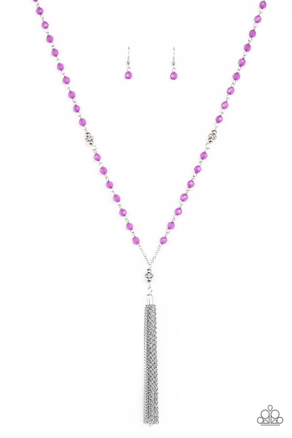 Tassel Takeover - Purple Paparazzi Necklace