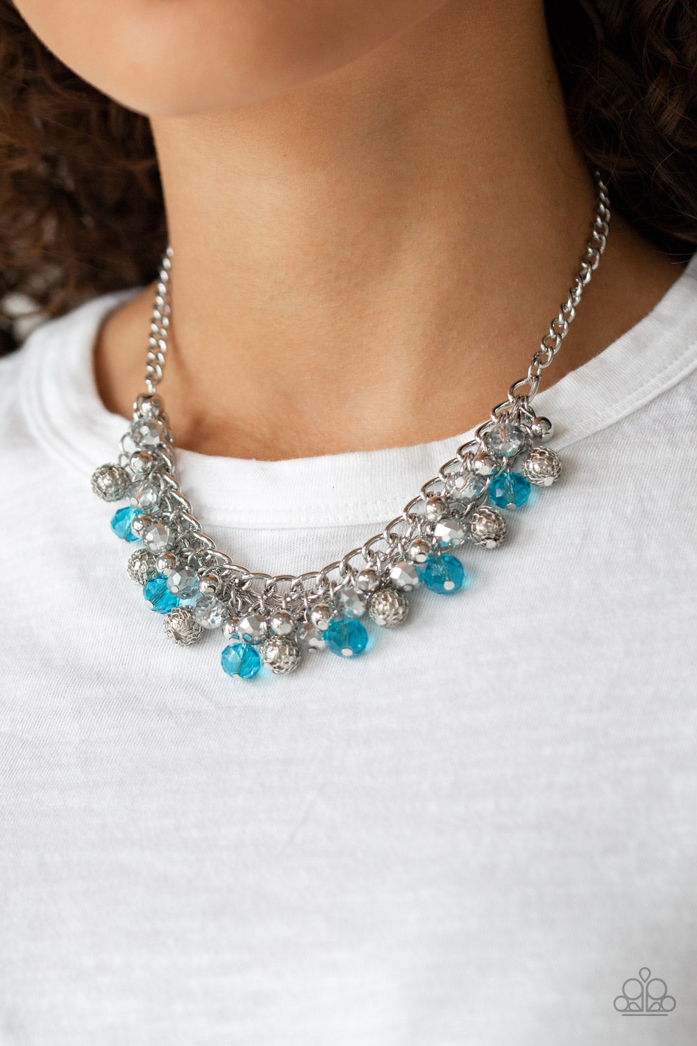 Party Spree - Blue Paparazzi Necklace