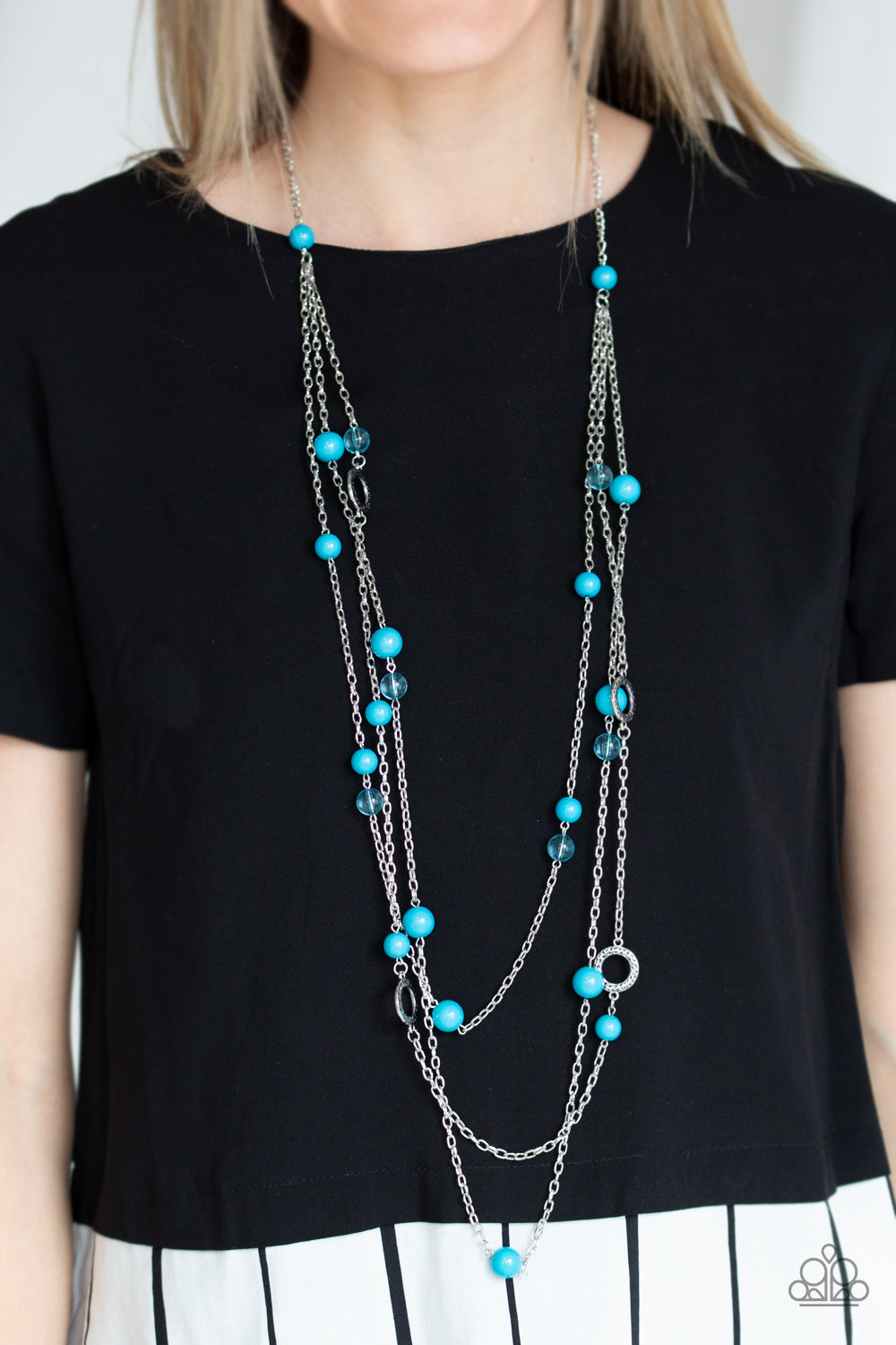 Brilliant Bliss - Blue Paparazzi Necklace