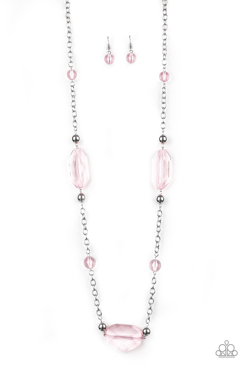 Crystal Charm - Pink Paparazzi Necklace