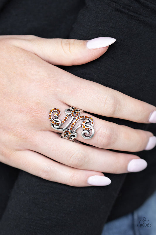 Waltzing Wonders - Brown Paparazzi Ring