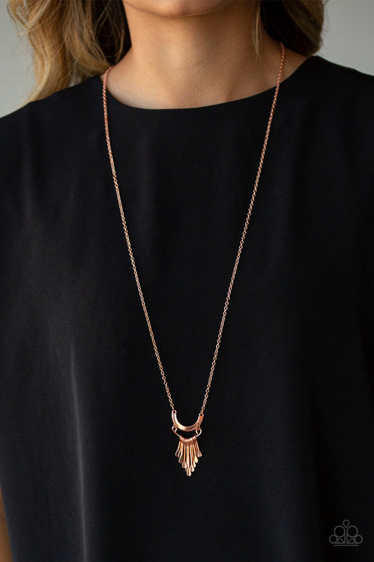 Trendsetting Trinket - Copper Paparazzi Necklace