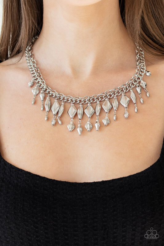 Trinket Trade - Silver Paparazzi Necklace