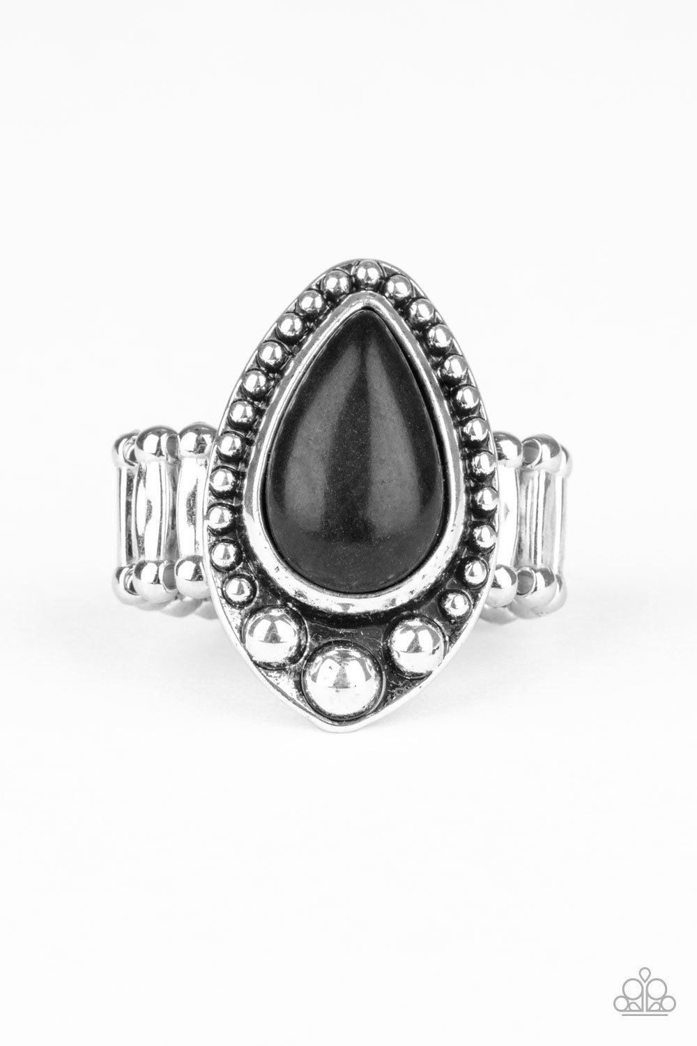 Backroad Bauble - Black Paparazzi Ring