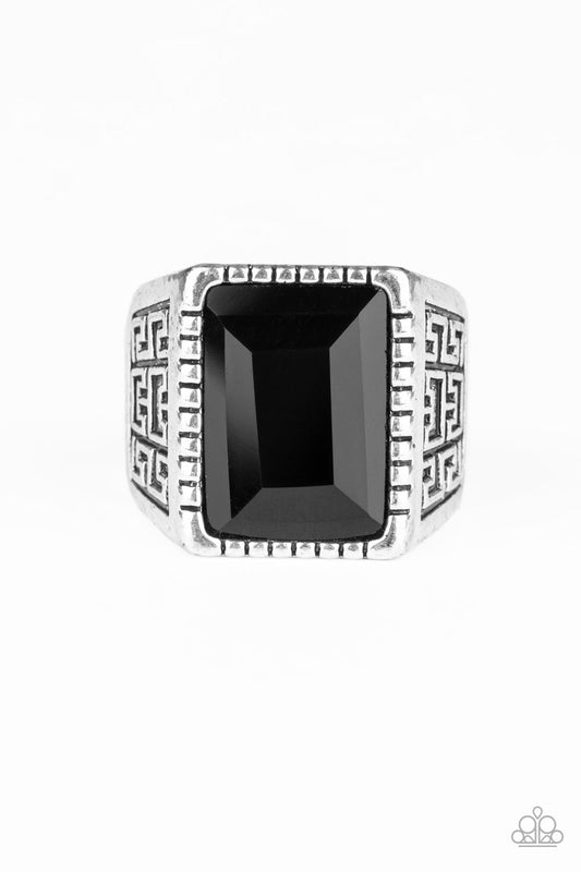 Winning Attitude - Black Paparazzi Ring