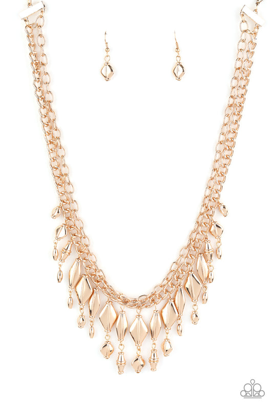 Trinket Trade - Gold Paparazzi Necklace