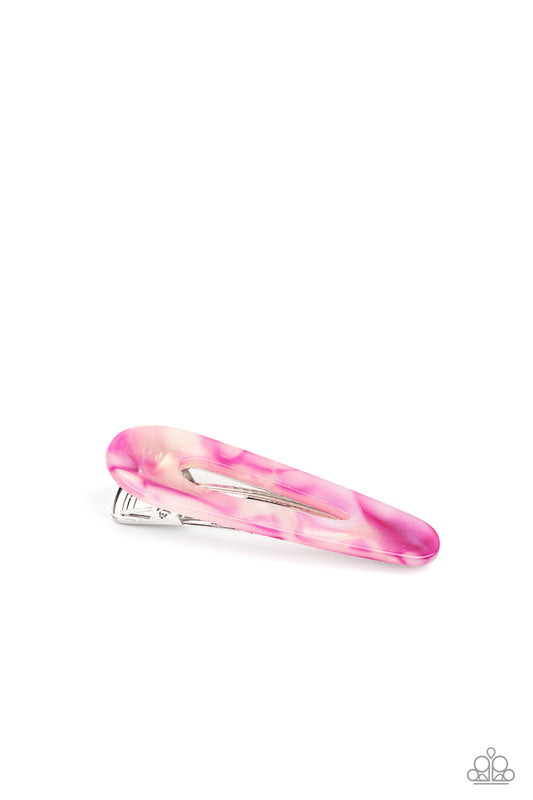 Walking on HAIR - Pink Paparazzi Hair Clip