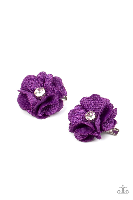 Watch Me Bloom - Purple Paparazzi Hair Clip