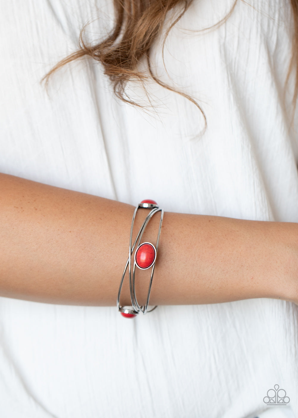 Desert Lagoon - Red Paparazzi Bracelet