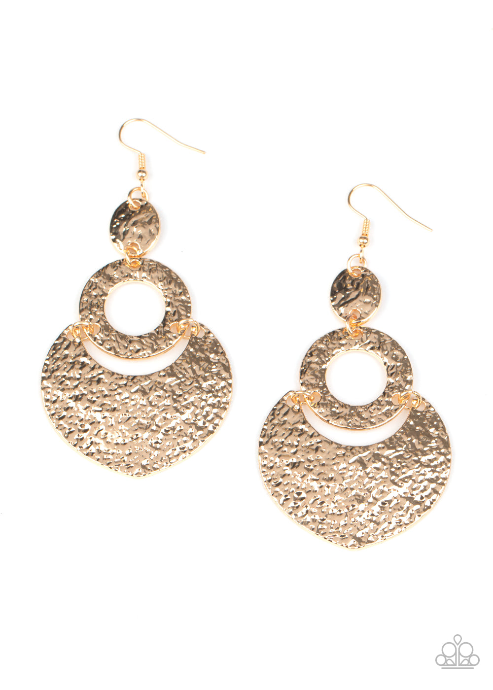 Shimmer Suite - Gold Paparazzi Earrings