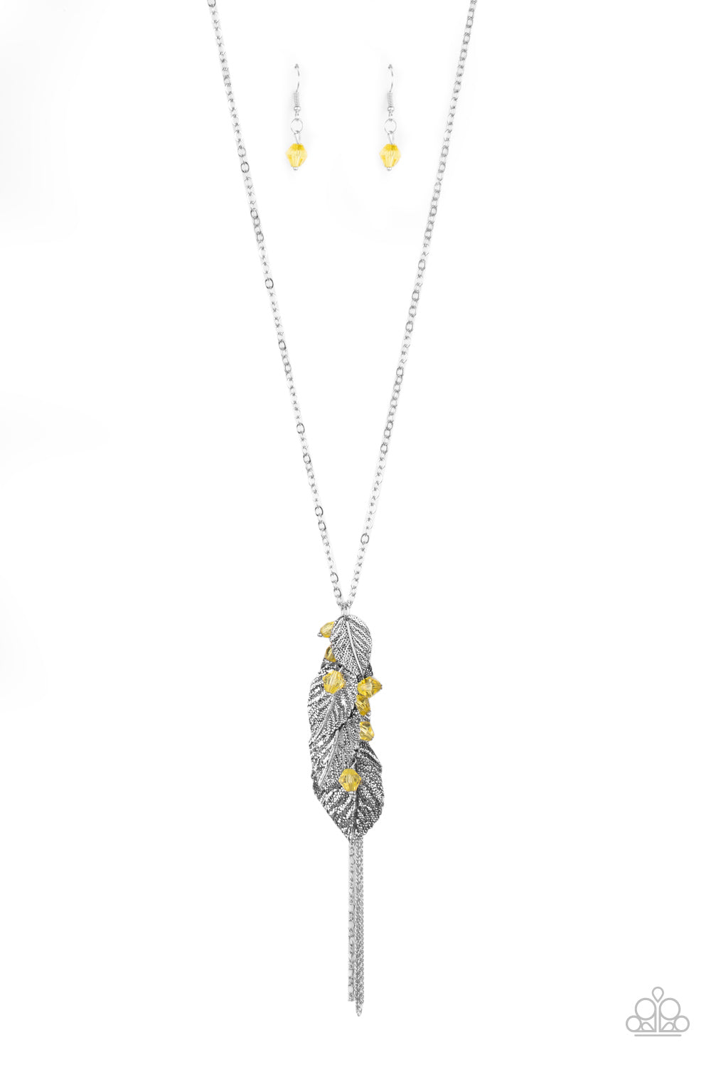 I Be-LEAF - Yellow Paparazzi Necklace