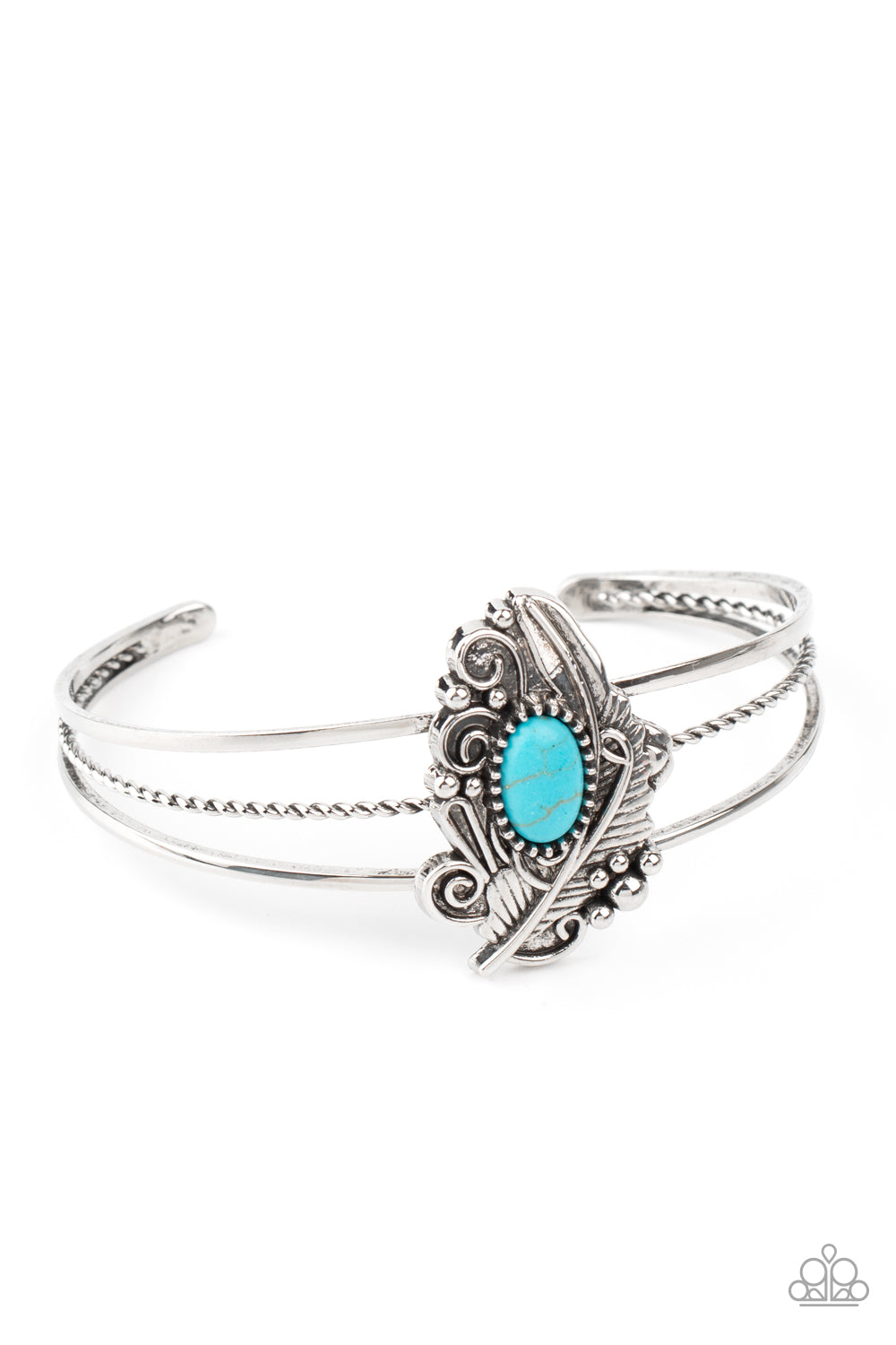 Sahara Solstice - Blue Paparazzi Cuff bracelet