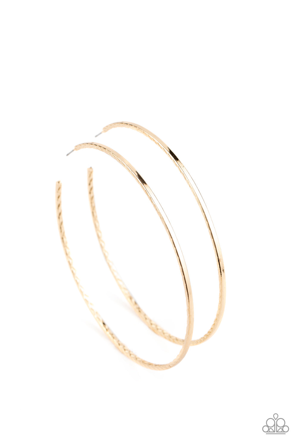 Diamondback Diva - Gold Paparazzi Hoop Earrings