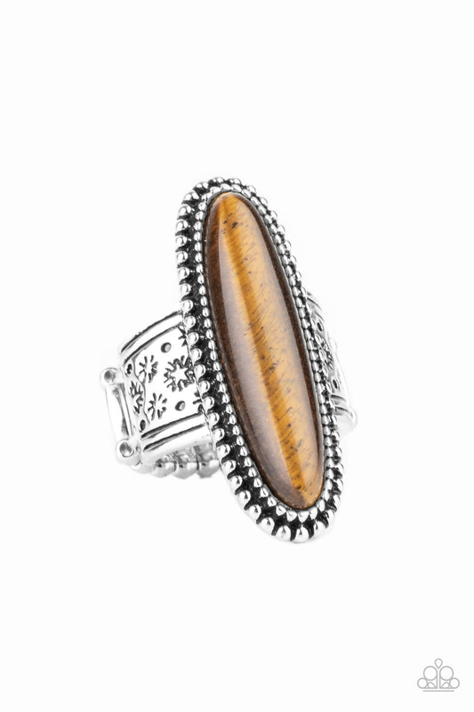 Ultra Luminary - Brown Paparazzi Ring