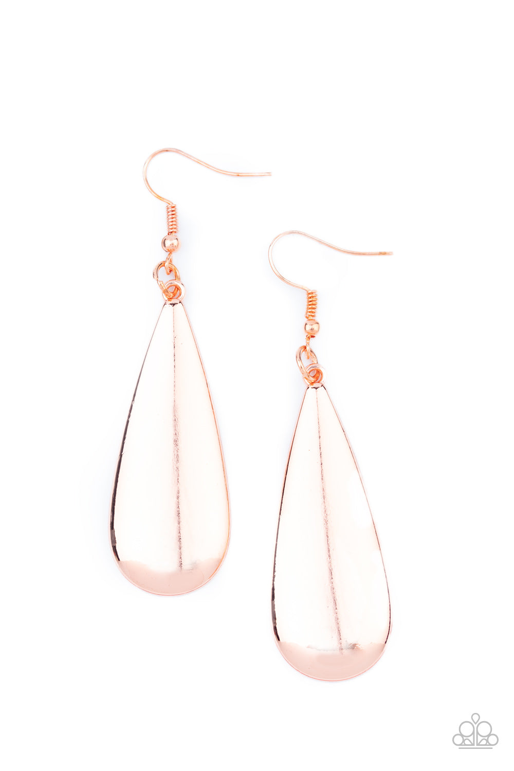 The Drop Off - Copper Paparazzi Earrings