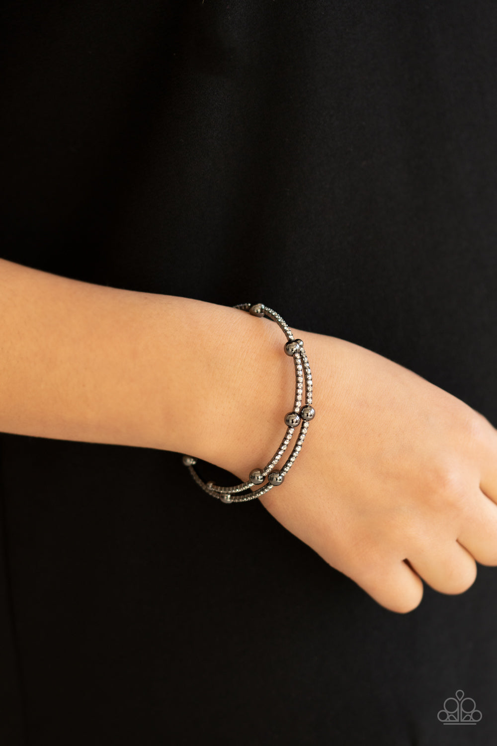 Standout Shine - Black Paparazzi Bracelet