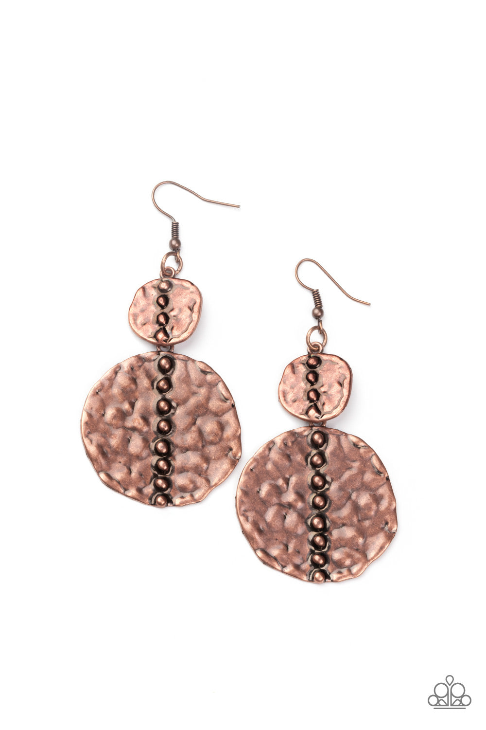 Metro Metalhead - Copper Paparazzi Earrings