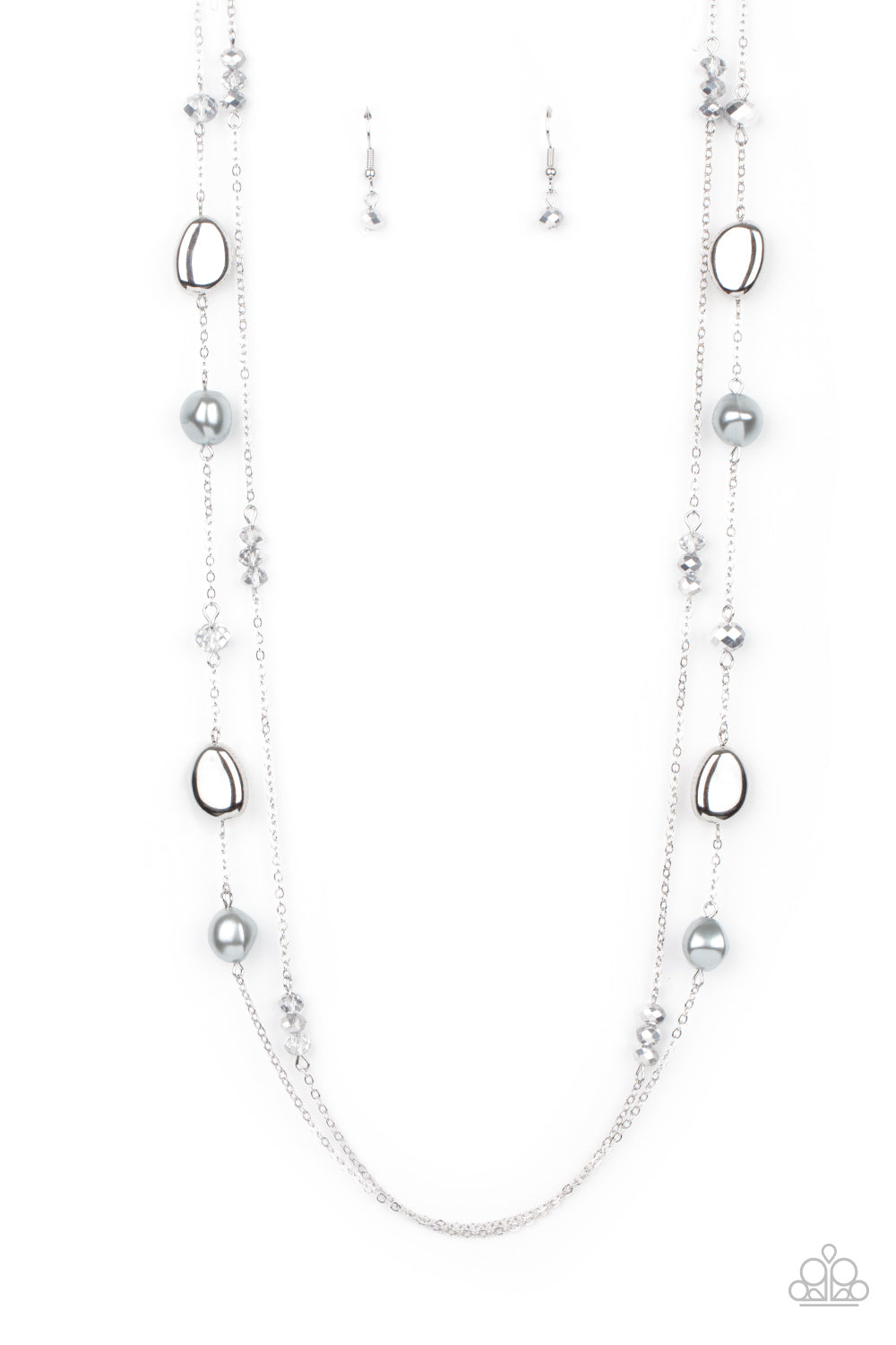 Gala Goals - Silver Paparazzi Necklace