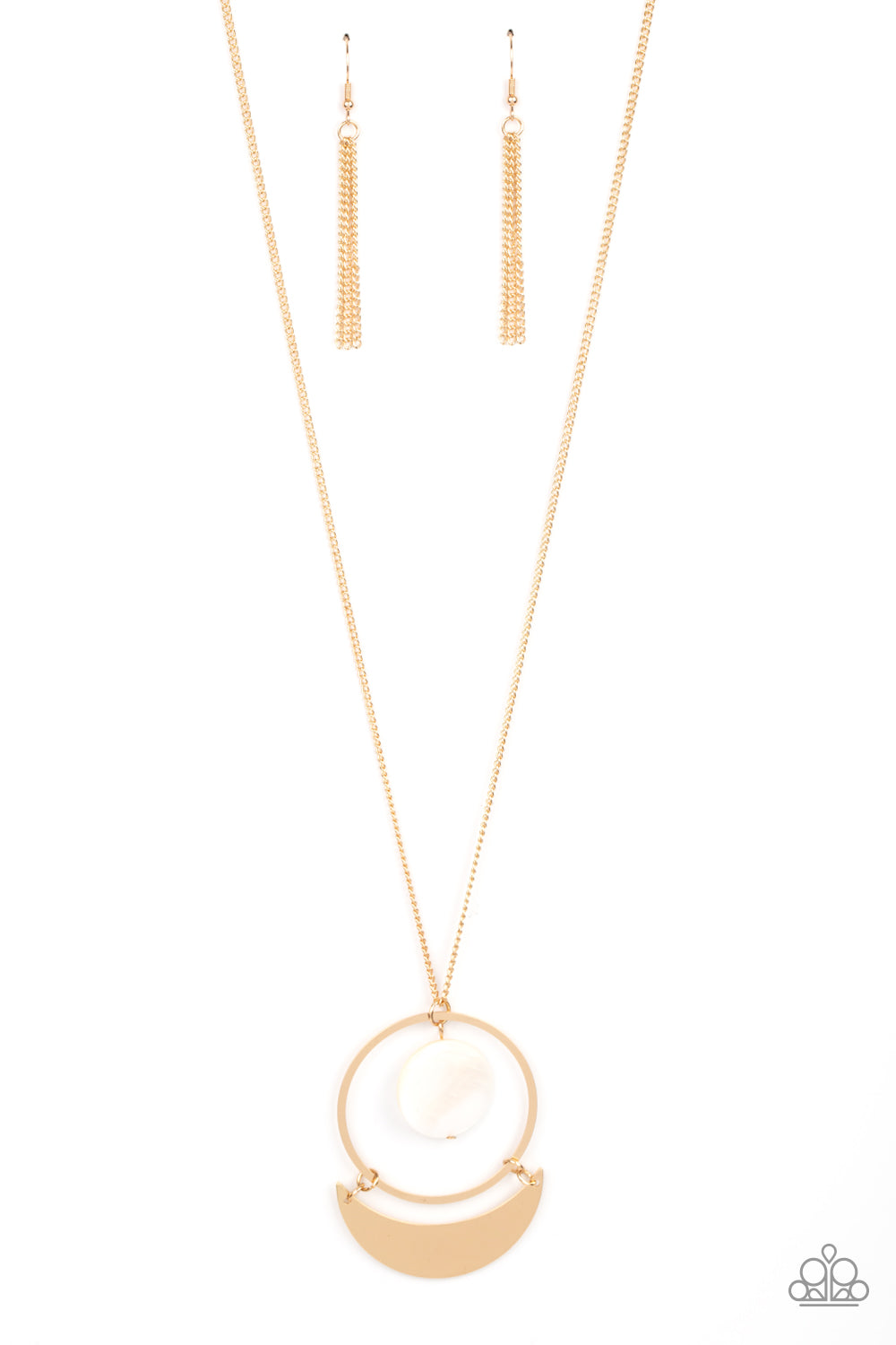 Moonlight Sailing - Gold Paparazzi Necklace