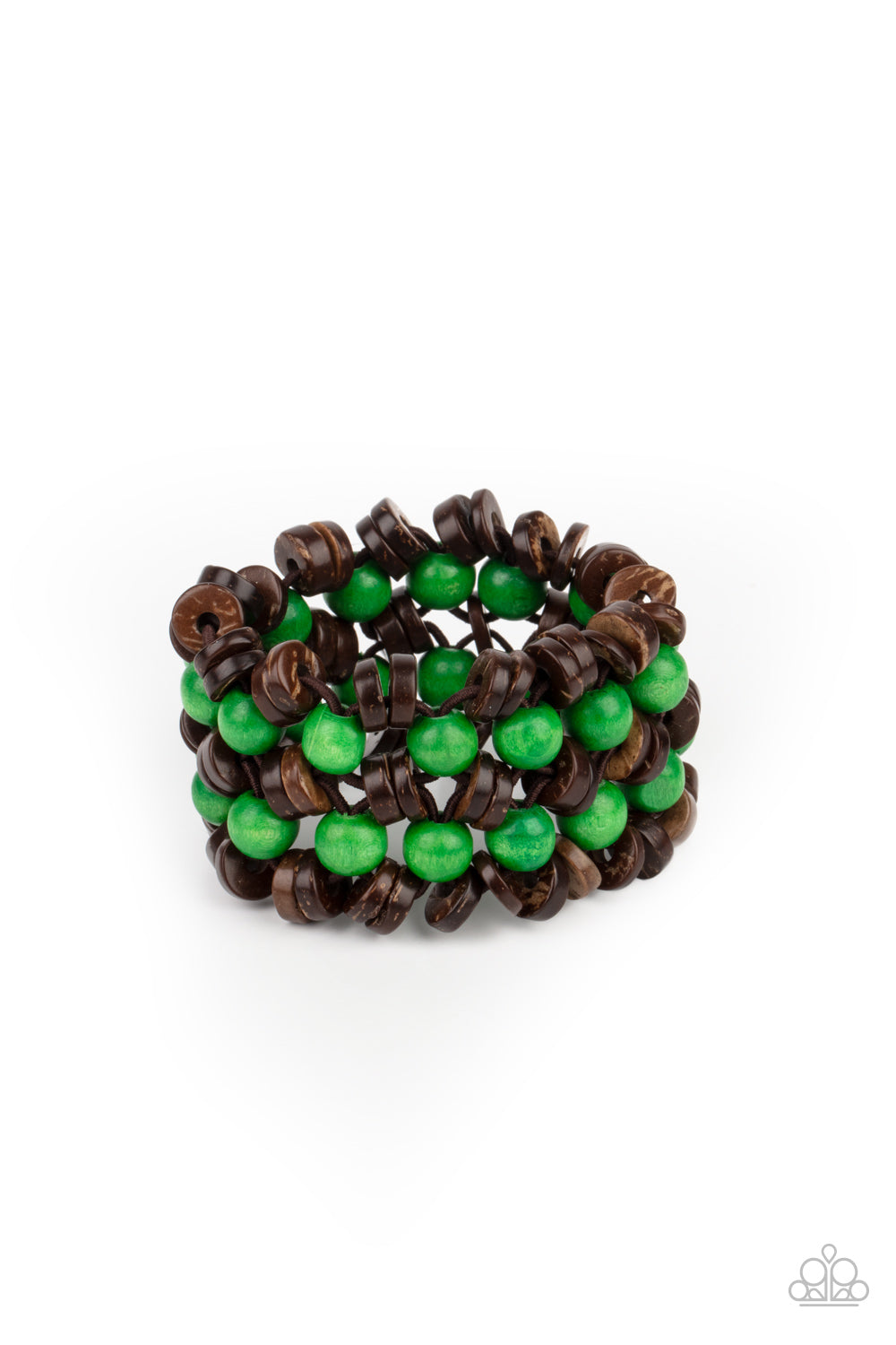 Tahiti Tourist - Green Paparazzi Bracelet