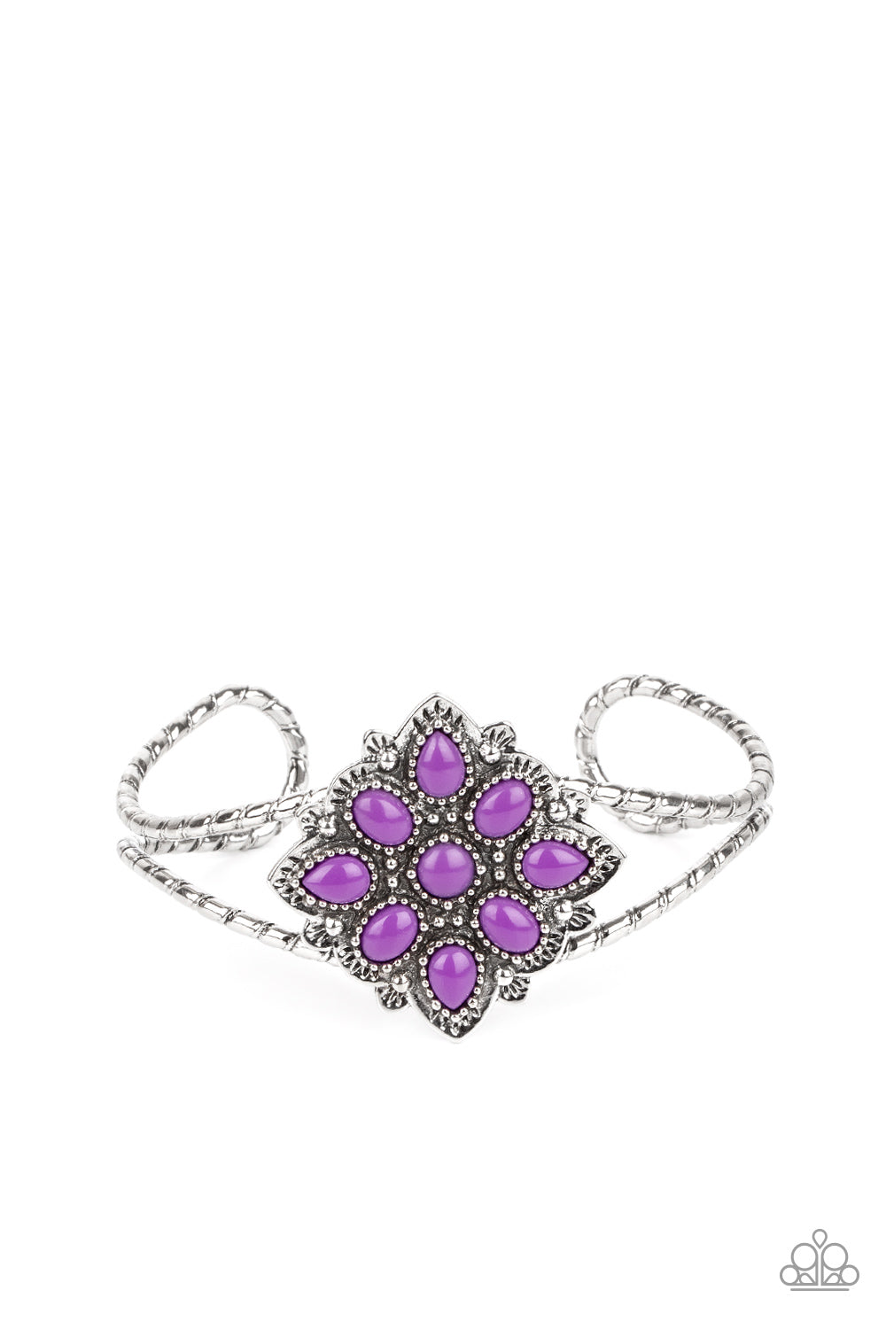 Happily Ever APPLIQUE - Purple Paparazzi Bracelet