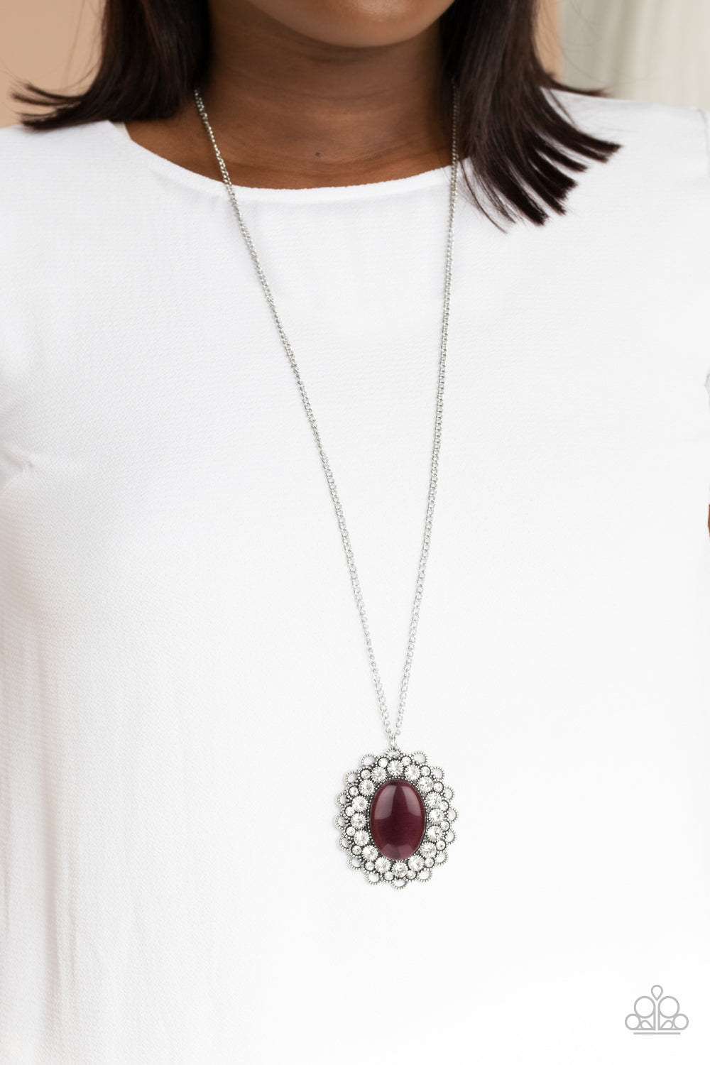 Oh My Medallion - Purple Paparazzi Necklace