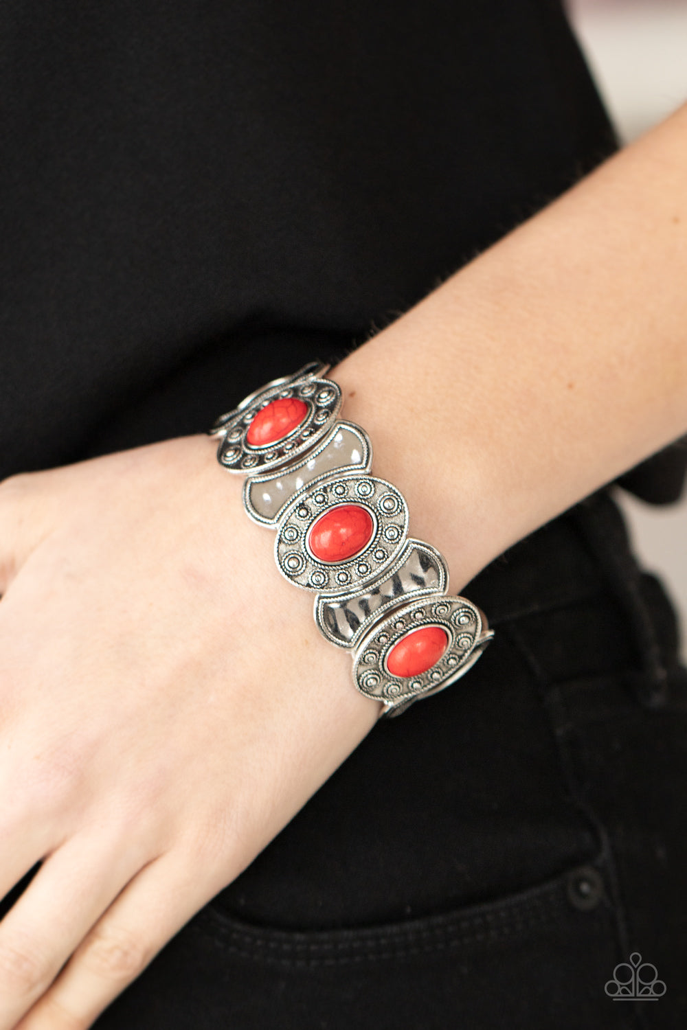 Desert Relic - Red Paparazzi Bracelet