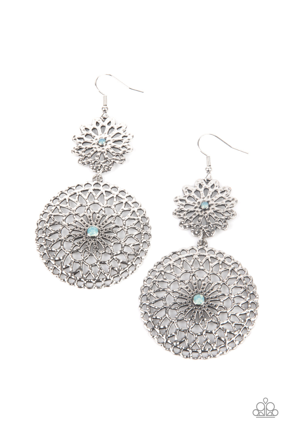 Garden Mantra - Blue Paparazzi Earrings