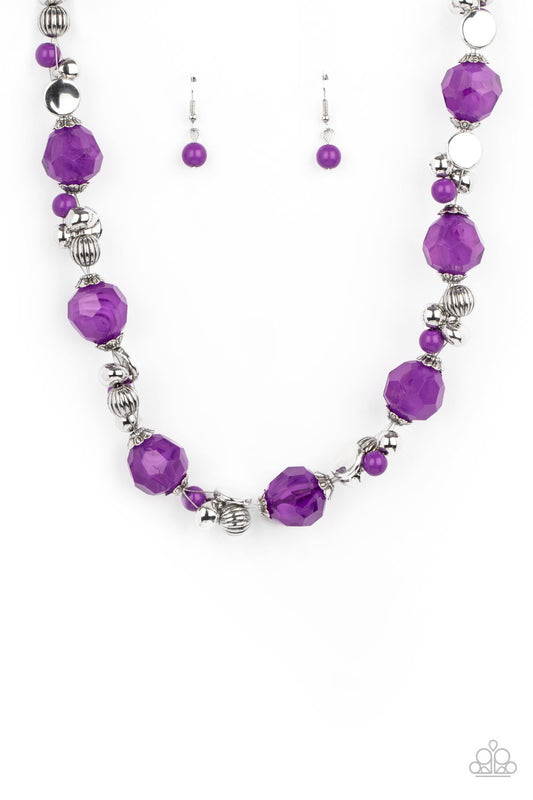 Vidi Vici VACATION - Purple Paparazzi Necklace