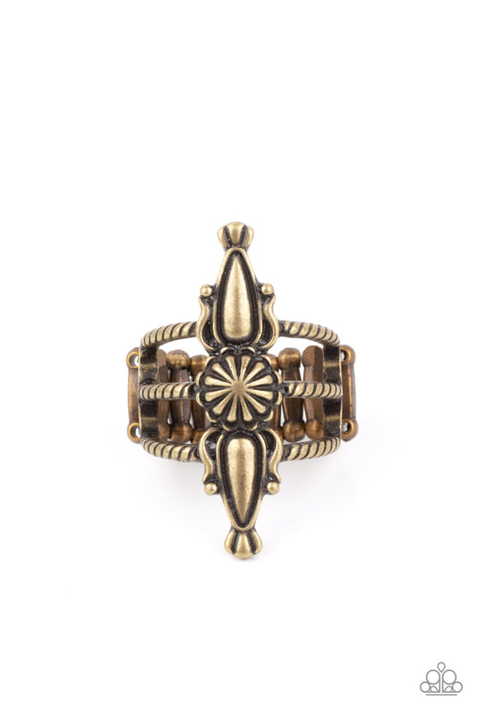 Westward Expansion - Brass Paparazzi Ring