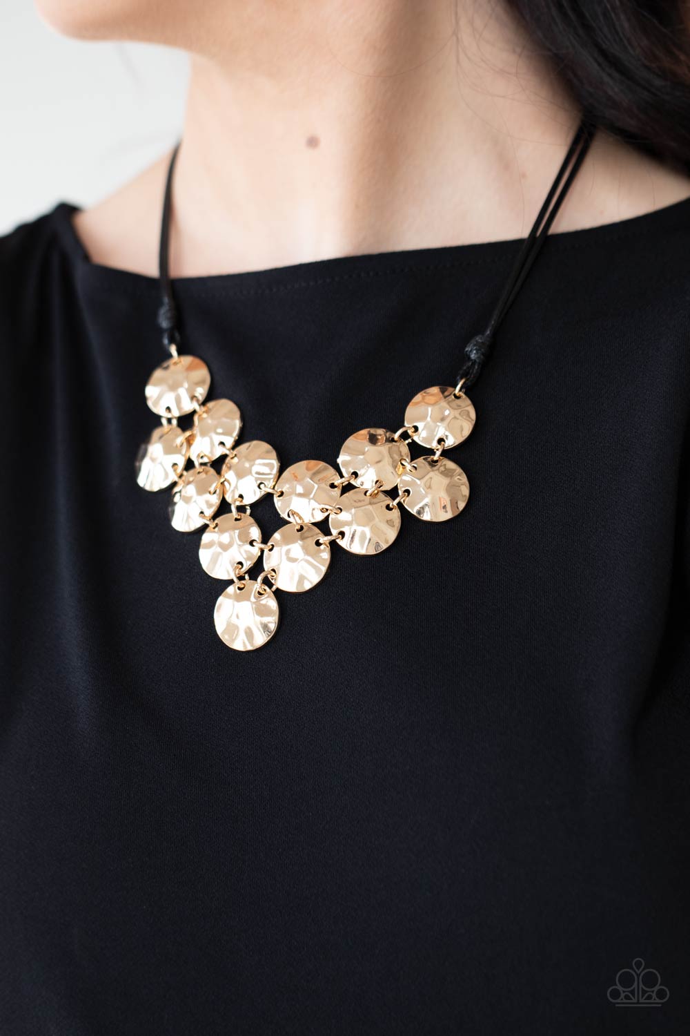 Token Treasure - Gold Paparazzi Necklace