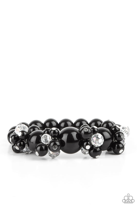 Upcycled Upscale - Black Paparazzi Bracelet