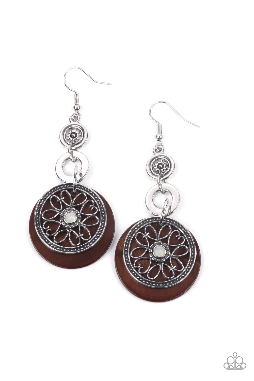 Royal Marina - Brown Paparazzi Earrings