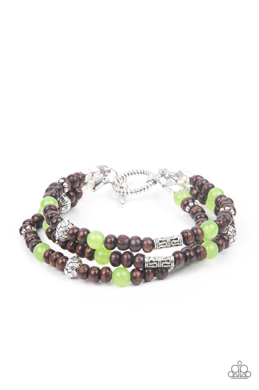 Woodsy Walkabout - Green Paparazzi Urban Bracelet