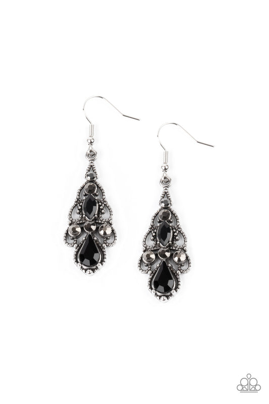 Urban Radiance - Black Paparazzi Earrings