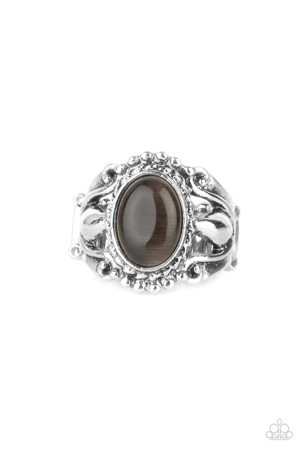 Jubilant Gem - Silver Paparazzi Ring