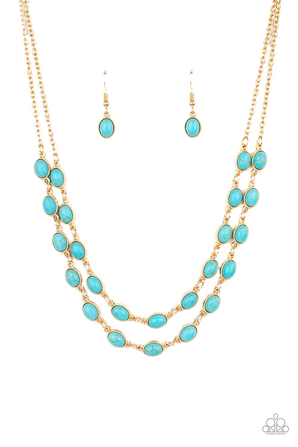 Sahara Safari - Blue Paparazzi Necklace