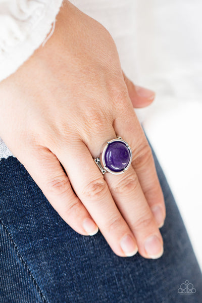 Purple hot sale paparazzi ring